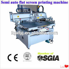 Vertikale semi automatische Flachbett Serigraphdruckmaschine für Verkauf